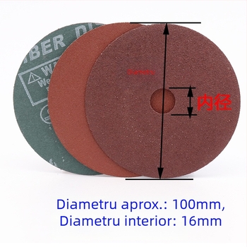 Discuri abrazive de 4 inch pentru polizor unghiular, șlefuire și lustruire pentru sculpturi în rădăcini de mobilier din lemn, diametru 100 mm