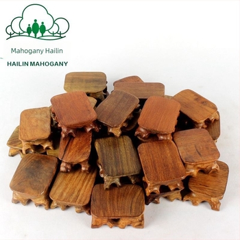Bază pentru ceainic Hailin din lemn rosewood, cu piatră jadă și tavă din lemn gravată