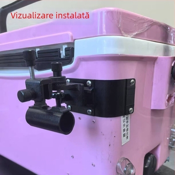 Suport unghiular pentru cutia de pescuit, suport universal din aliaj de aluminiu, accesorii pentru cutia de pescuit, portabil pentru utilizare stânga-dreapta