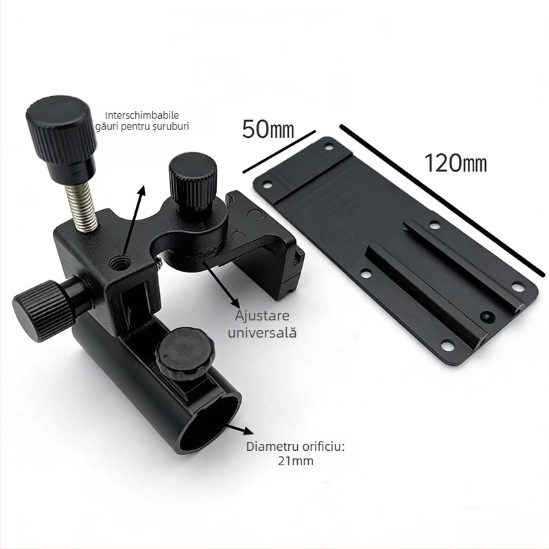 Suport unghiular pentru cutia de pescuit, suport universal din aliaj de aluminiu, accesorii pentru cutia de pescuit, portabil pentru utilizare stânga-dreapta