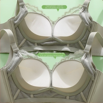 Sutien din mătase fără cusături, push-up, fără burete, fără sârmă, susținere superioară, design sexy