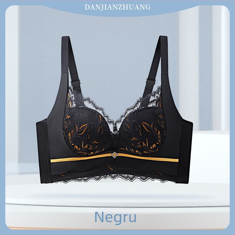 Sutien din mătase fără cusături, push-up, fără burete, fără sârmă, susținere superioară, design sexy