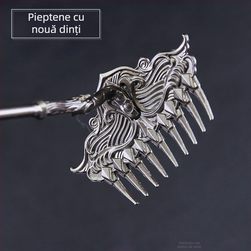 Model metal din aliaj, armă decorativă, breloc pentru chei, 22 cm