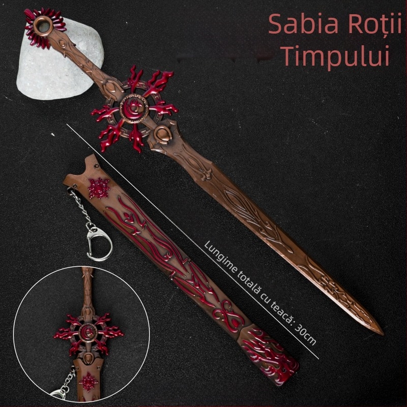 Figurină din aliaj: Sabia Time-Wheel din Pili Puppet Show — ornament decorativ, cadou