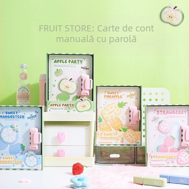 Jurnal cu lacăt pentru animal de companie drăguț, pagini colorate