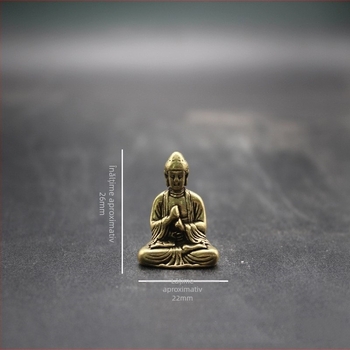 Statuetă Buddha Shakyamuni din alamă, decor de birou Feng Shui
