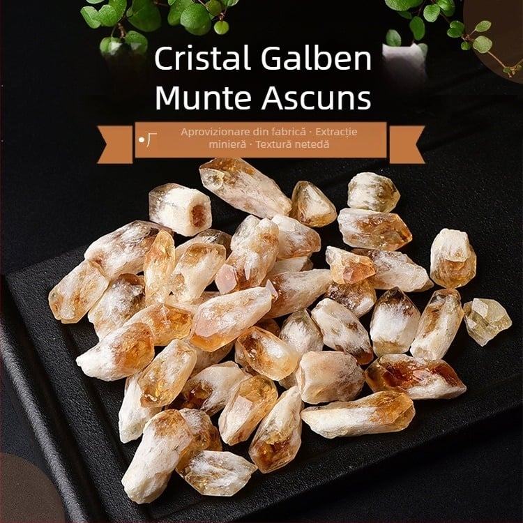 Piatră brută de citrin pentru difuzoare de aromă, decor de acvariu și peisaj bonsai