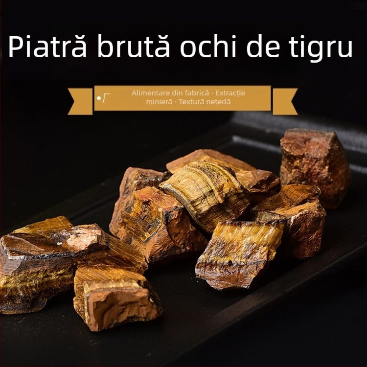Piatră brută naturală – ochi de tigru, pentru aromaterapie și ornament mineral