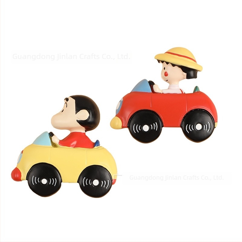 Magneți de frigider 3D din rășină, personalizați, cu nucleu magnetic moale și design PVC cu temă mașină și mâncare