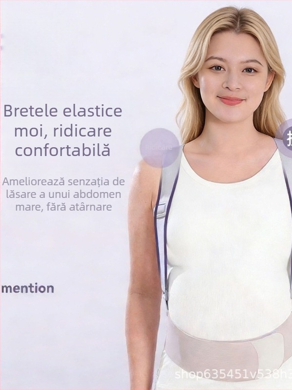 Curea de talie din latex fara cusaturi, lenjerie abdominala respirabila pentru sarcina si dupa nastere