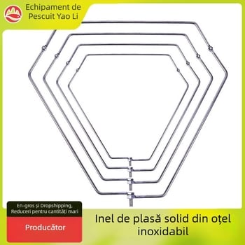 Inel solid din oțel inoxidabil pentru plasă de pescuit, inel triunghiular pliabil