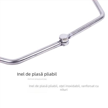 Inel solid din oțel inoxidabil pentru plasă de pescuit, inel triunghiular pliabil