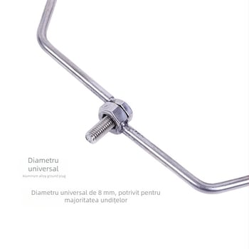 Inel solid din oțel inoxidabil pentru plasă de pescuit, inel triunghiular pliabil