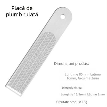 Placă rulată din oțel inoxidabil pentru echipament de pescuit, mai groasă, cu canelură, accesorii mici