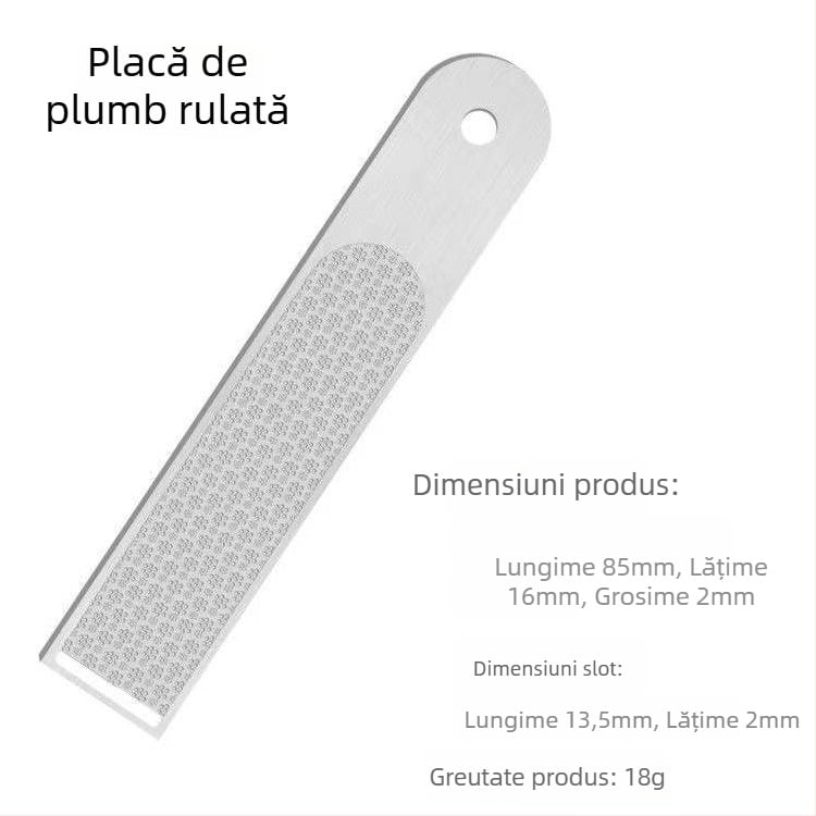 Placă rulată din oțel inoxidabil pentru echipament de pescuit, mai groasă, cu canelură, accesorii mici