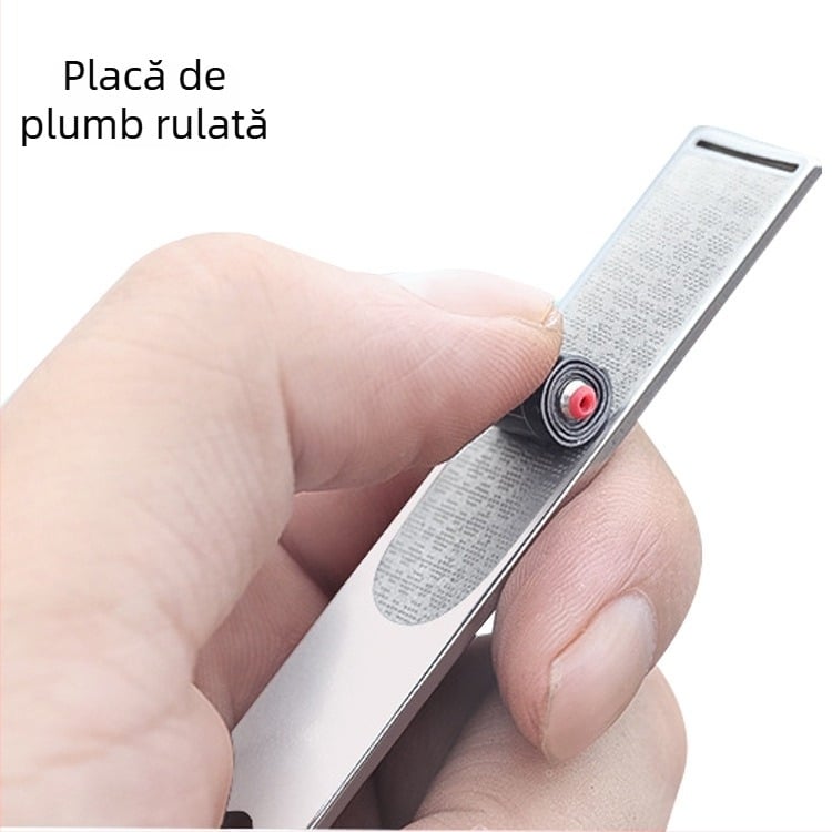 Placă rulată din oțel inoxidabil pentru echipament de pescuit, mai groasă, cu canelură, accesorii mici