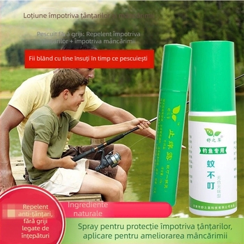 Ruifeng Set anti-țânțari pentru pescuit – spray repelent pentru activități în aer liber