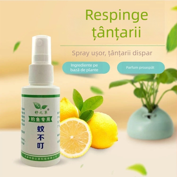 Ruifeng Set anti-țânțari pentru pescuit – spray repelent pentru activități în aer liber
