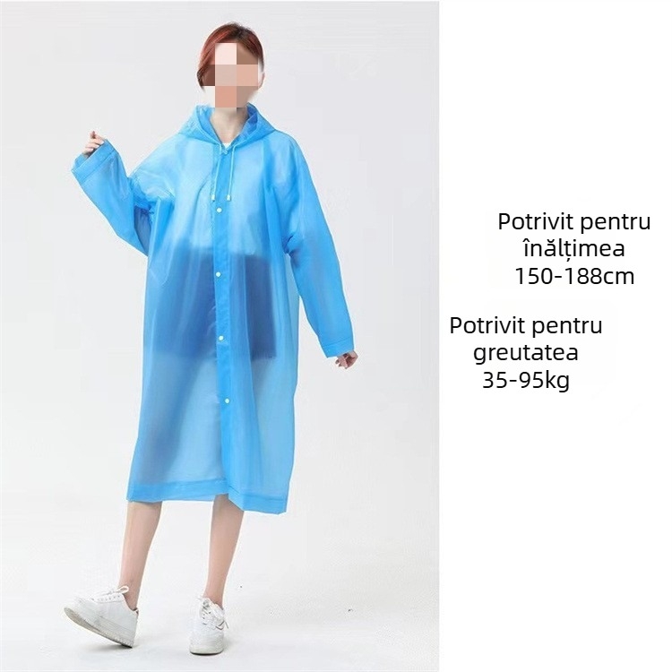 Pelerină de ploaie transparentă pentru pescuit, adulți