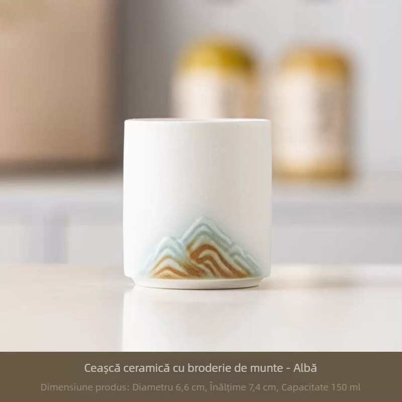 Ceașcă de ceai Gongfu, porțelan de înaltă calitate, ceașcă unică în cutie cadou, cadou pentru vârstnici