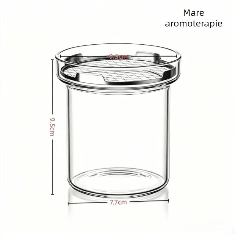 Arzător de tămâie din sticlă transparentă, stil minimalist nordic, lux discret pentru camera de ceai, birou și meditație