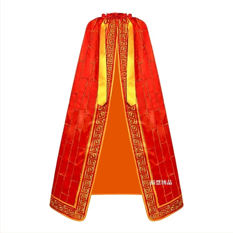 Pelerină budistă brodată cu figuri ale lui Buddha, Guanyin și Bodhisattva