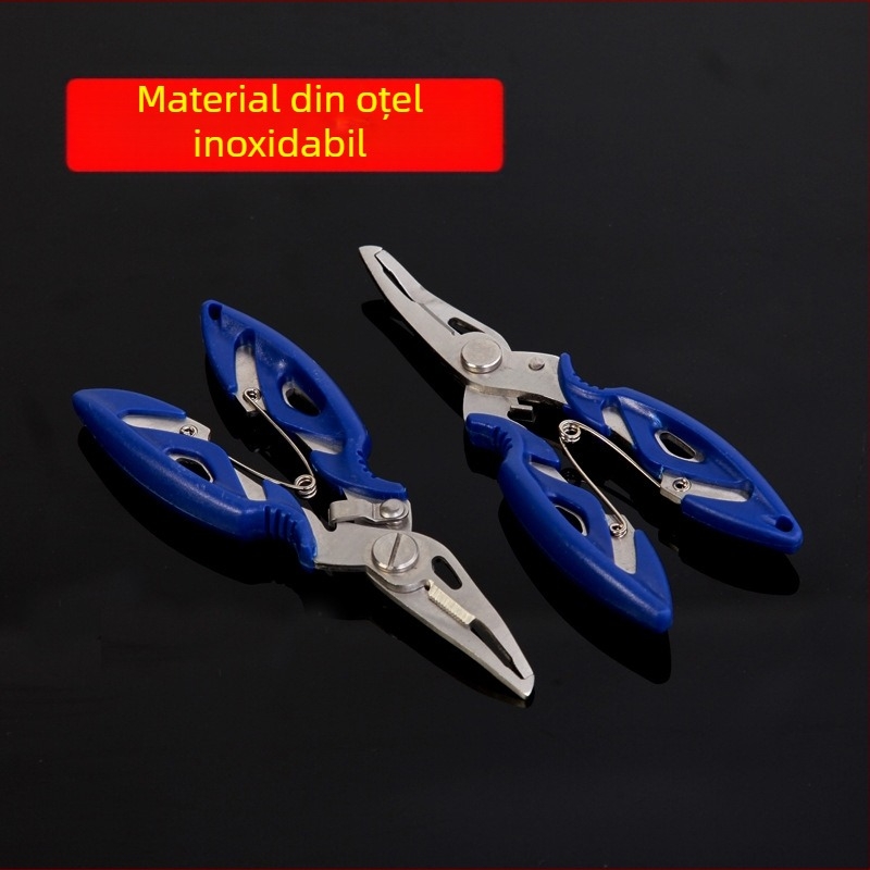 Clește de pescuit: clește pentru momeli, clește multifuncțional și foarfecă pentru firul de pescuit