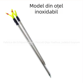 Suport pentru undiță în formă de Y, telescopic, din oțel inoxidabil și aliaj de aluminiu