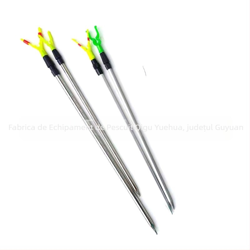 Suport pentru undiță în formă de Y, telescopic, din oțel inoxidabil și aliaj de aluminiu