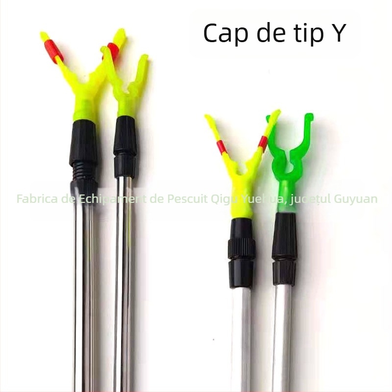 Suport pentru undiță în formă de Y, telescopic, din oțel inoxidabil și aliaj de aluminiu
