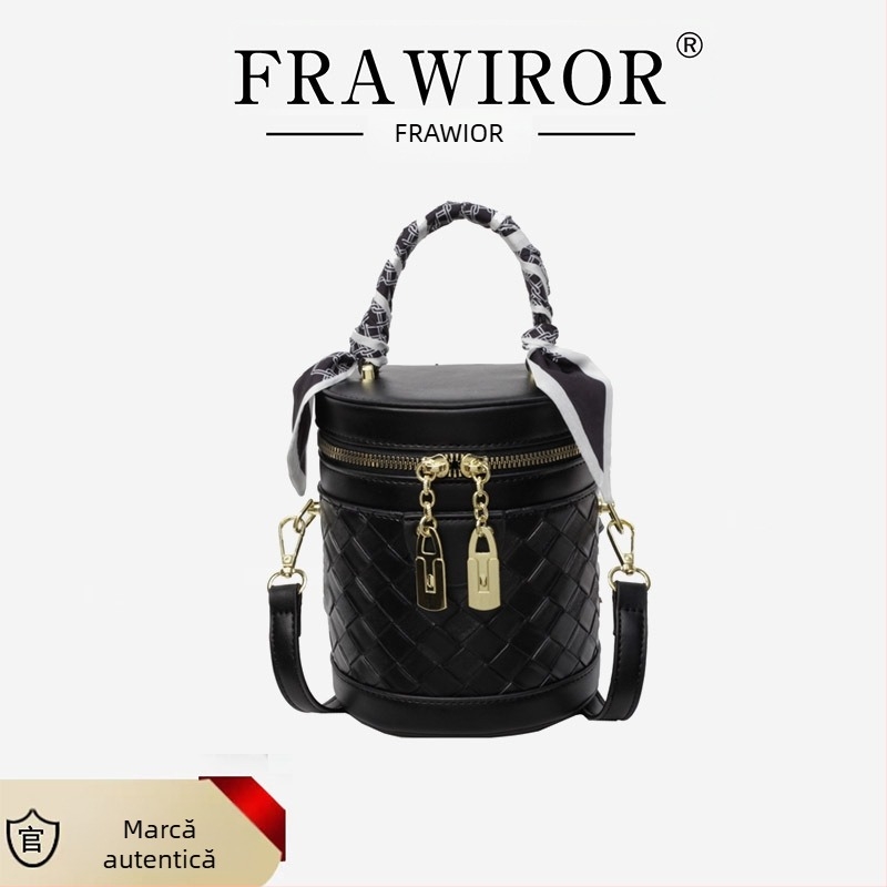 Geantă cilindrică bucket pentru femei, 2026 – stil modern, casual crossbody
