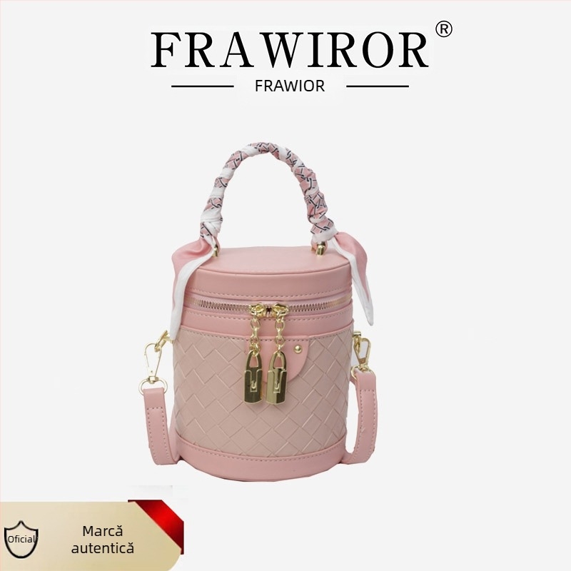 Geantă cilindrică bucket pentru femei, 2026 – stil modern, casual crossbody