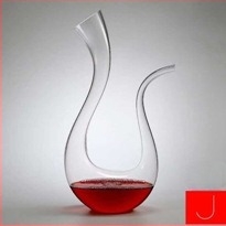 Decantor de vin din cristal fără plumb, cu logo personalizat, turnare manuală, corp monobloc, design creativ