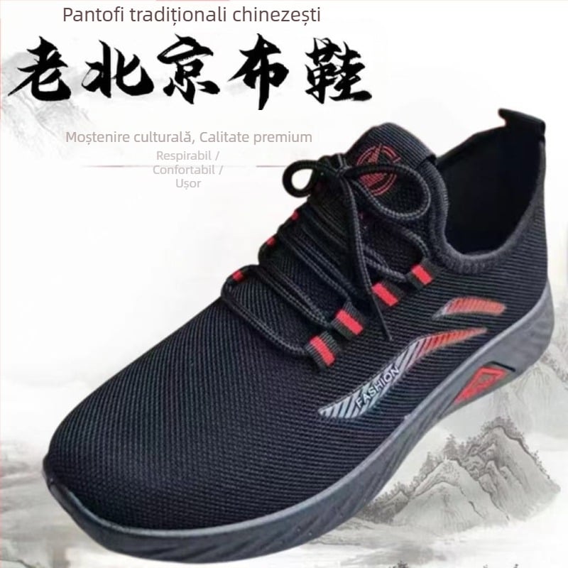 Pantofi femei primăvară–toamnă din material textil, cu șireturi, adidași sport casual, cu branț buretat și confortabili