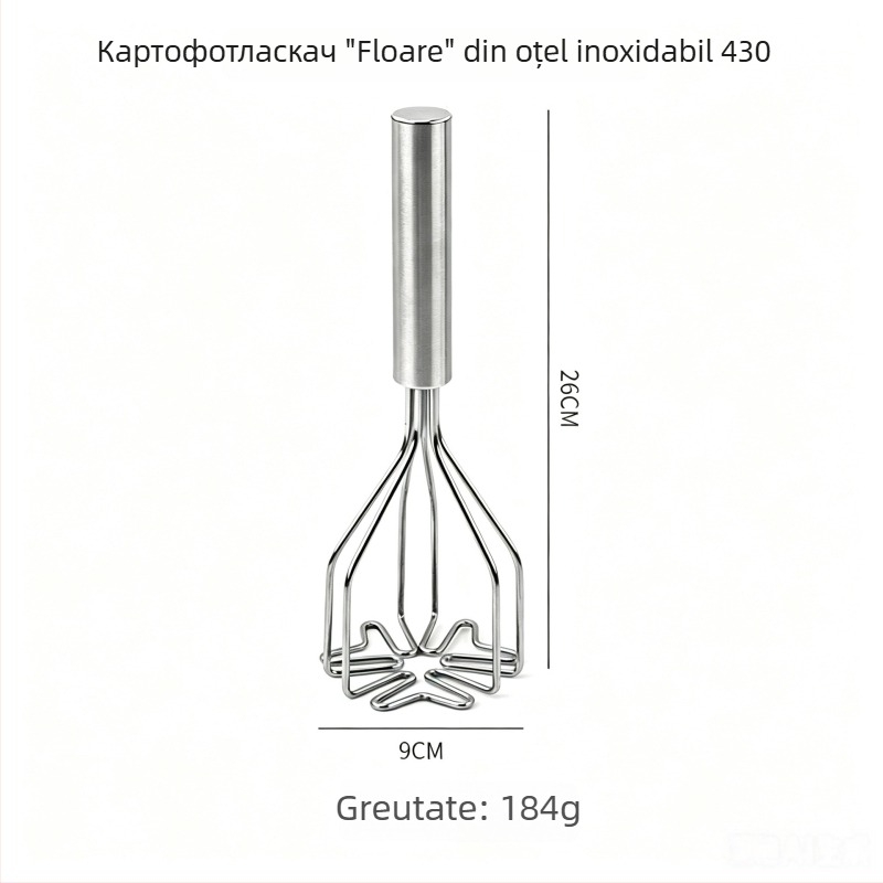 Zdrobitor dublu-strat pentru cartofi — din oțel inoxidabil, pentru cartofi și dovleac