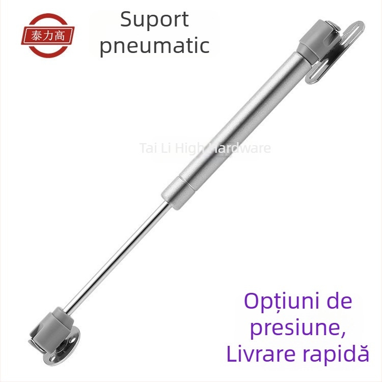 Arc cu aer pentru ușa de dulap, tijă telescopică de susținere pentru ușa rabatabilă, 100N, oțel inoxidabil