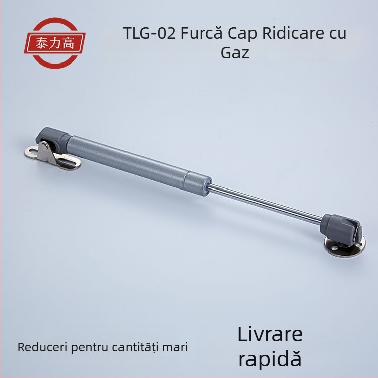 Arc cu aer pentru ușa de dulap, tijă telescopică de susținere pentru ușa rabatabilă, 100N, oțel inoxidabil