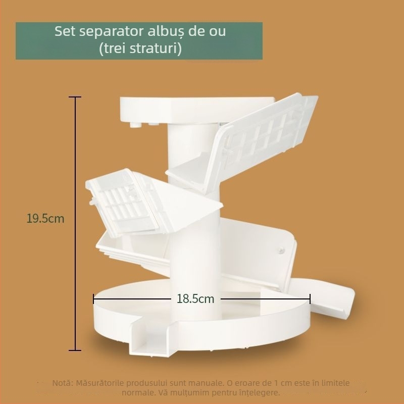 Separator mare pentru gălbenuș și albuș de ou, pentru separare rapidă în loturi