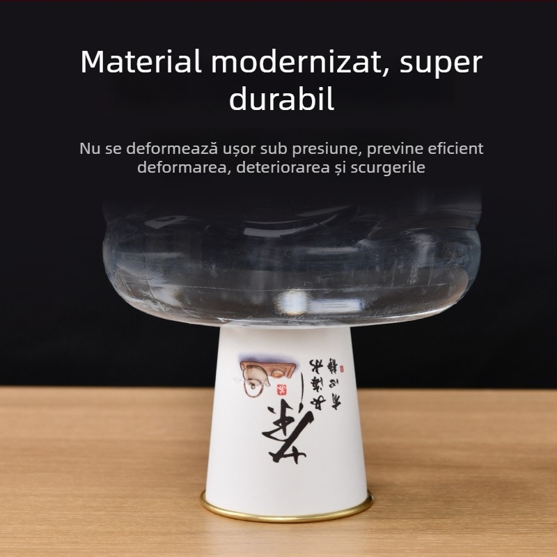 Cupe de hârtie cu folie de aur, de unică folosință, pentru băuturi calde, foarte groase; cafea, lapte de soia și ceai; uz casnic și comercial; 201-300 ml; hârtie laminată; etanșe; protecție împotriva arsurilor; imprimare logo disponibil