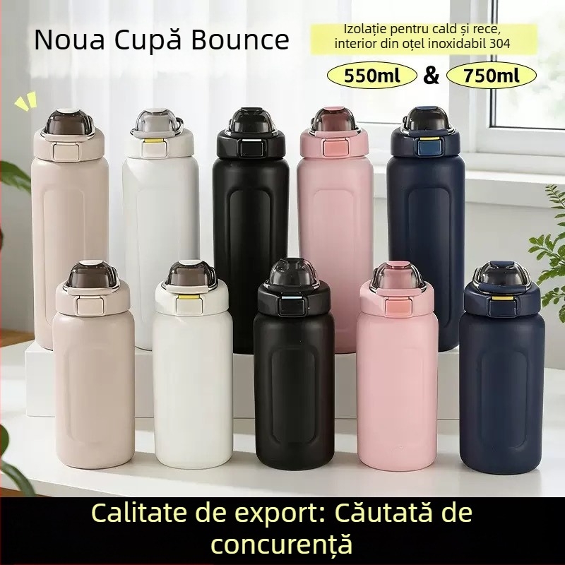 Stanley cană termică din oțel inoxidabil – portabilă, ușoară, sticlă sport cu capac flip-top