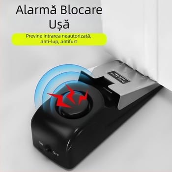 Stopper de ușă portabil antifurt cu alarmă pentru casă și hotel, blocare ușă, oțel inoxidabil 304