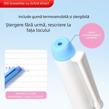 Snow C510 stilou erasabil sensibil la căldură, cu capacitate mare, cerneală lichidă directă, de unică folosință pentru elevi din învățământul primar