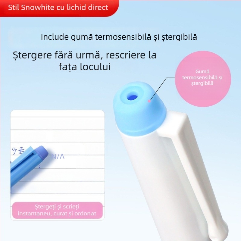 Snow C510 stilou erasabil sensibil la căldură, cu capacitate mare, cerneală lichidă directă, de unică folosință pentru elevi din învățământul primar