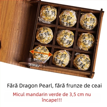 Cutie de ambalare Dragon Pearl Tea Leaves pentru ceai Pu'er alb, cutie cadou, cutie goală premium, gravură laser, Tianxinda, 6/8/9/10/12 bucăți