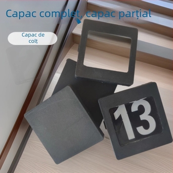 Lampă pentru trepte cu plăcuță de număr, iluminare LED pentru cinematograf
