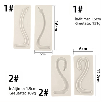Formă din silicon pentru gâtul lebedei, decor de tort cu fondant, șablon 3D pentru ciocolată.