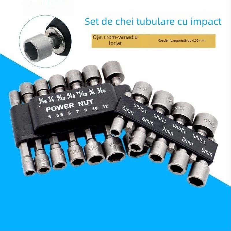 Set complet de chei cu capete pentru șurubelnițe, bituri pentru bormașină, capete cu direcție dublă, 9 sau 14 piese.
