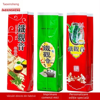 Tieguanyin pungi de ambalare ceai vidate, 250 g, groase, stiluri multiple, sigilate cu imprimare personalizată