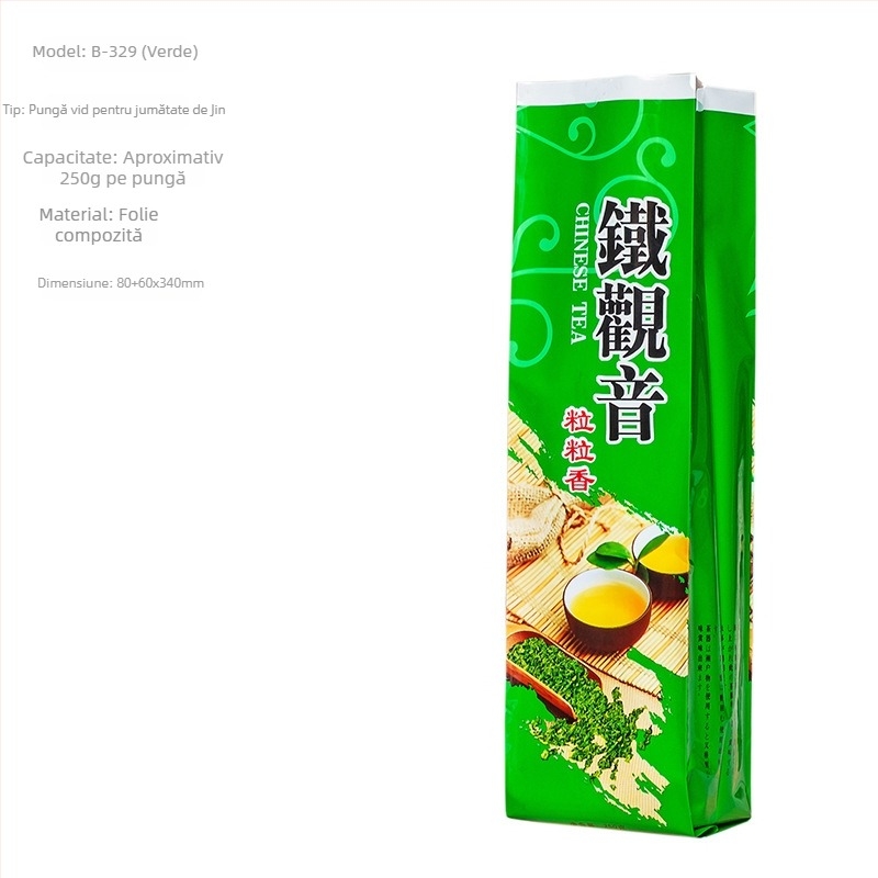 Tieguanyin pungi de ambalare ceai vidate, 250 g, groase, stiluri multiple, sigilate cu imprimare personalizată