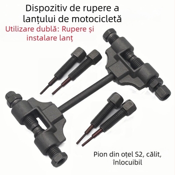 Unealtă de demontare a lanțului pentru motocicletă, instrument compact de demontare a lanțului și a lanțului de distribuție